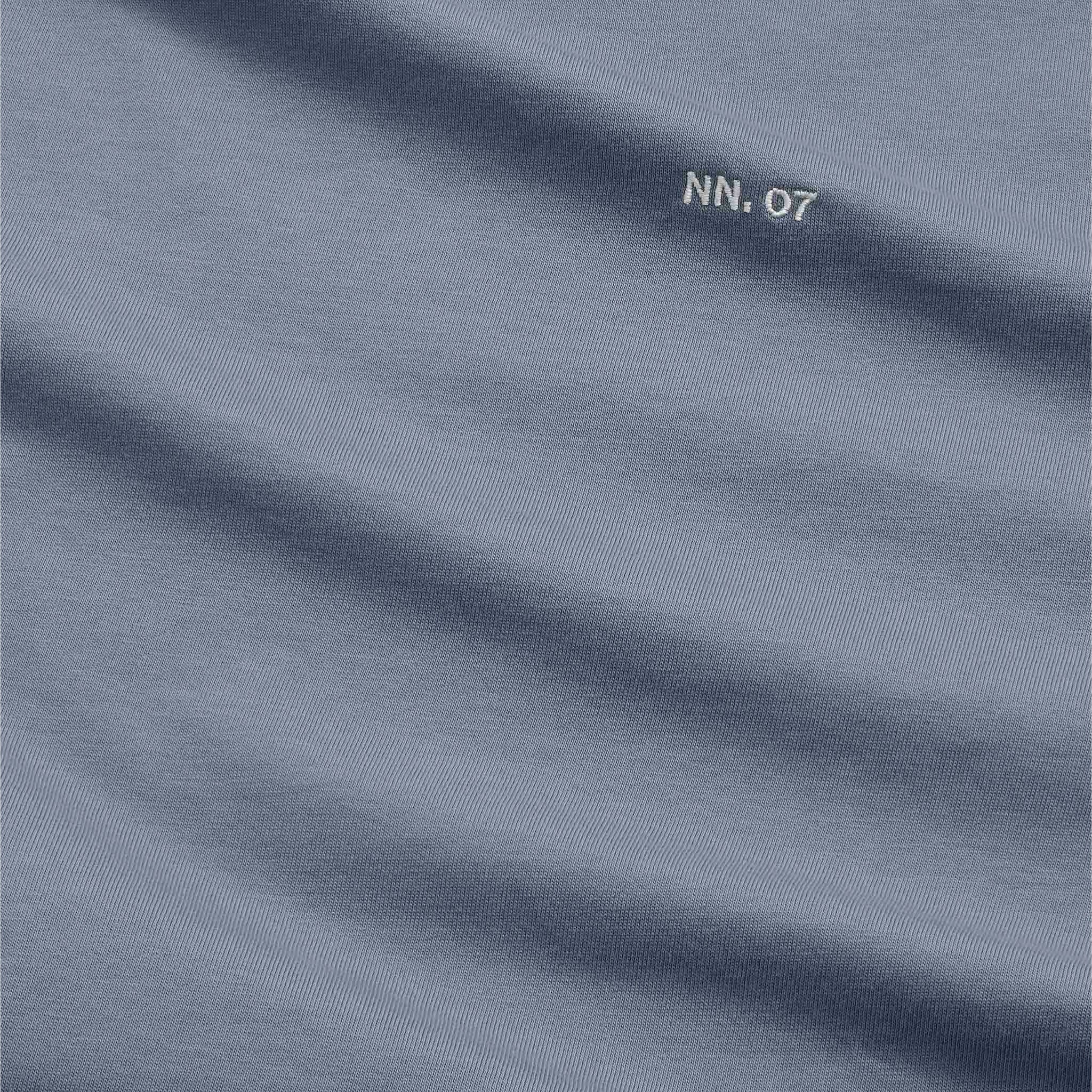 NN07 Adam 3209 EMB T-Shirt Stone Blue