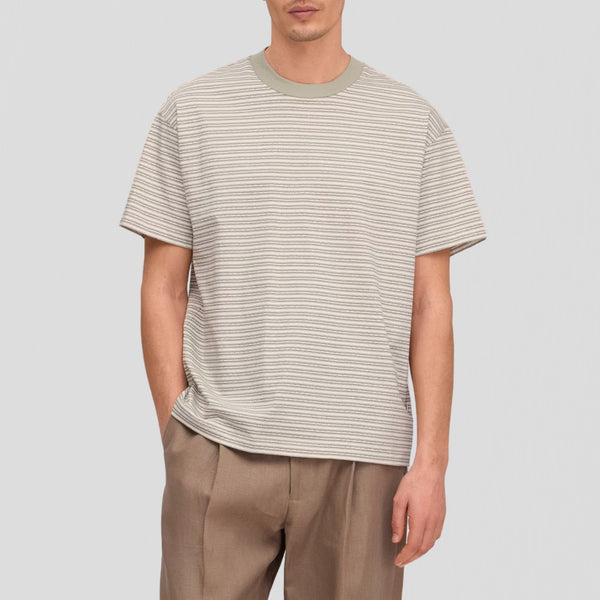NN07 Lionel SS 30046 T-Shirt Green Stripe