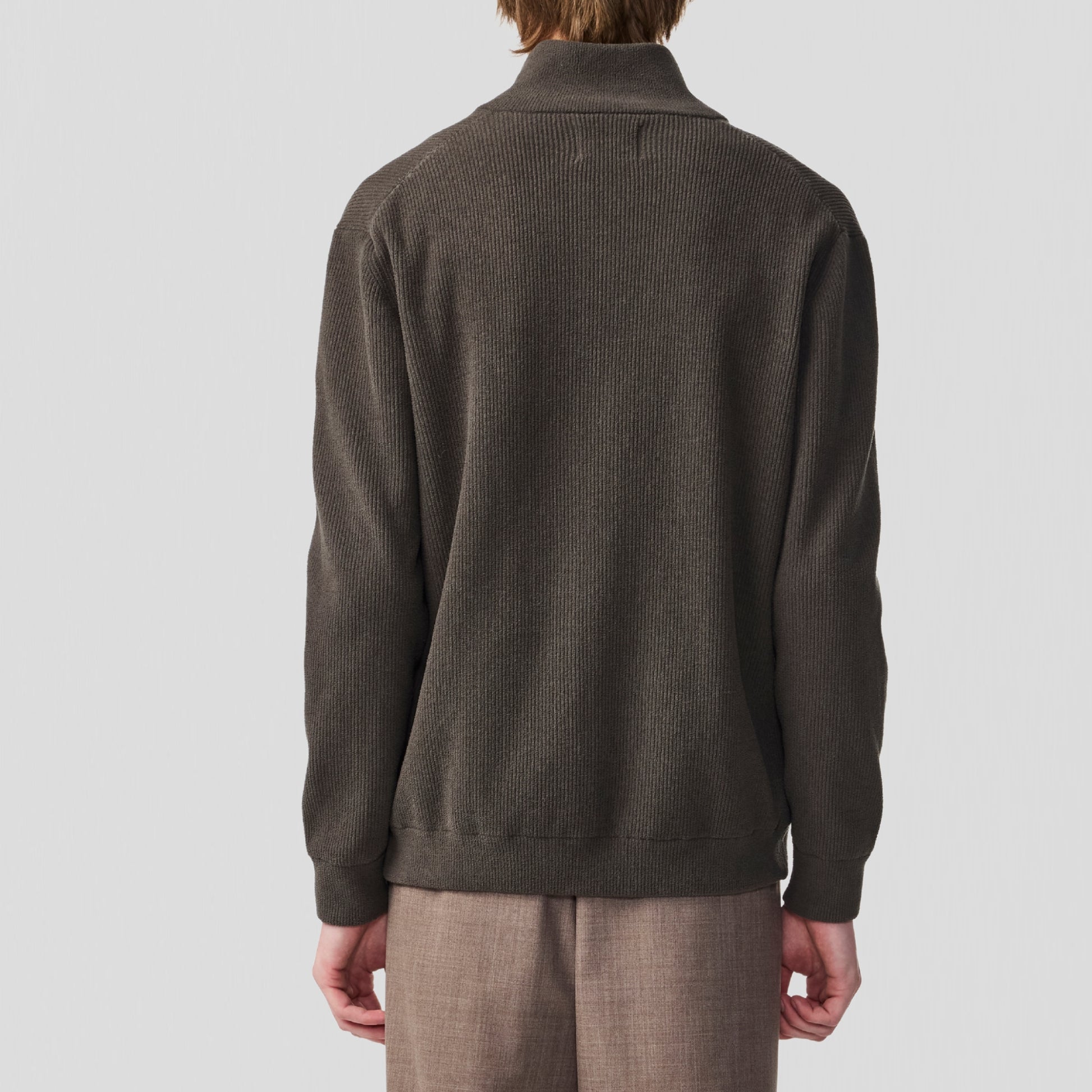 NN07 Danny Full Zip 6429 Sweater Dark Army