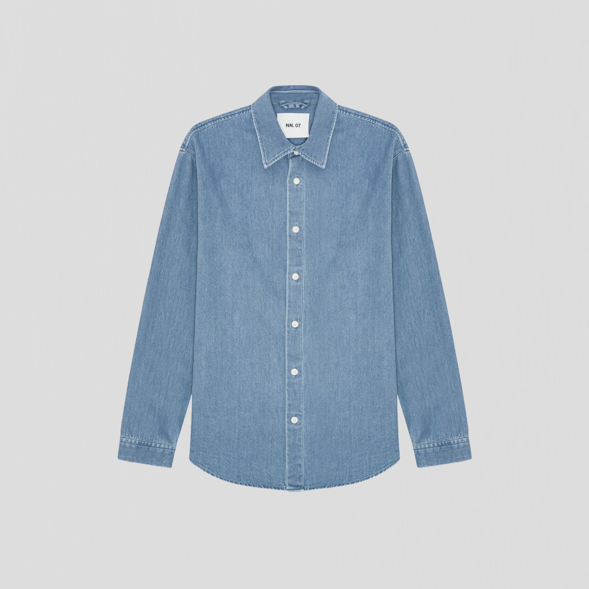 NN07 Casper 50033 Shirt Blue Denim