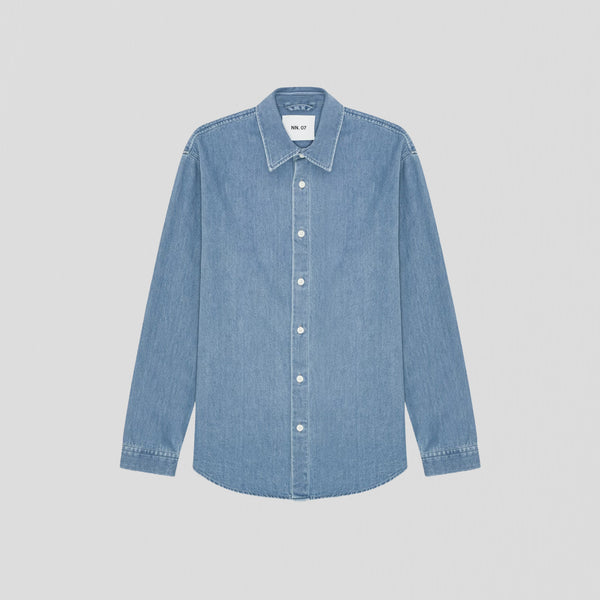 NN07 Casper 50033 Shirt Blue Denim