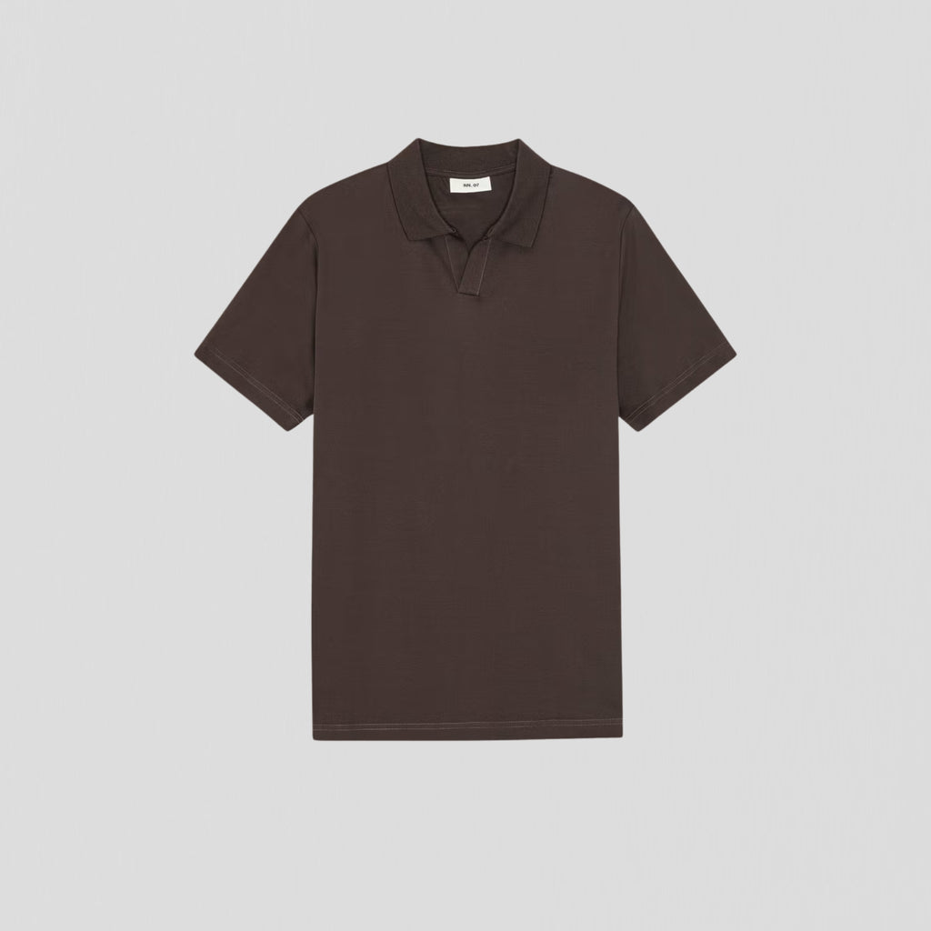NN07 Paul SS 3525 Poloshirt Deep Truffle