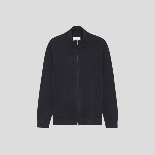 NN07 Danny Full Zip 6429 Sweater Navy Blue