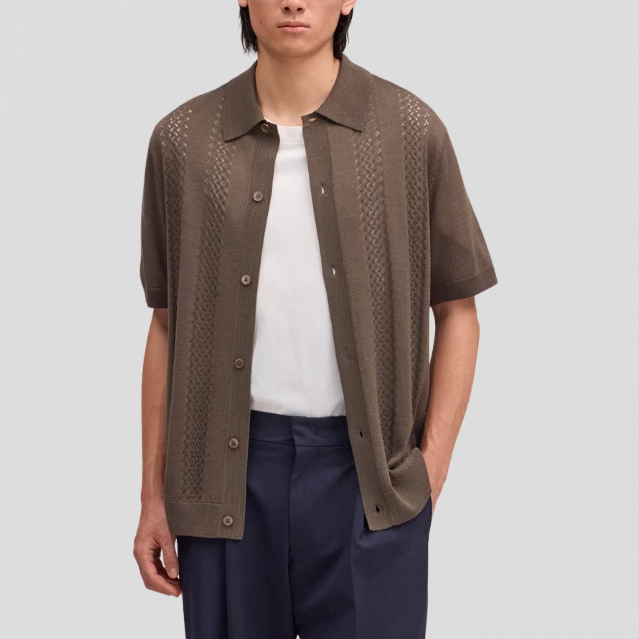NN07 Thor SS 6584 Cardigan Mable Husk