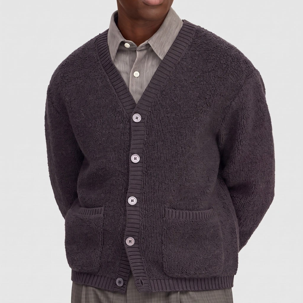 NN07 Fleece 60064 Cardigan Deep Truffle