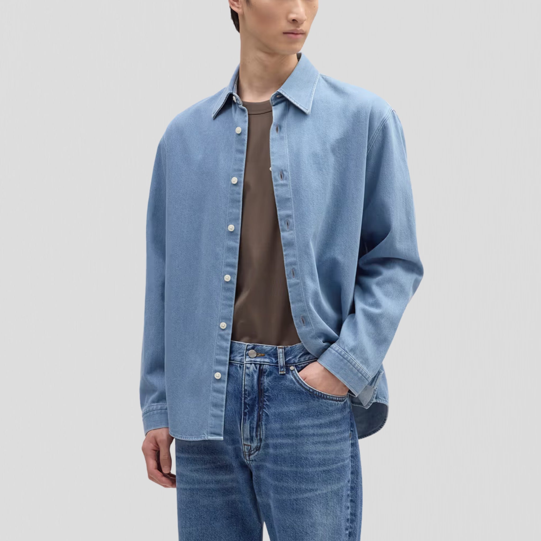 NN07 Casper 50033 Shirt Blue Denim