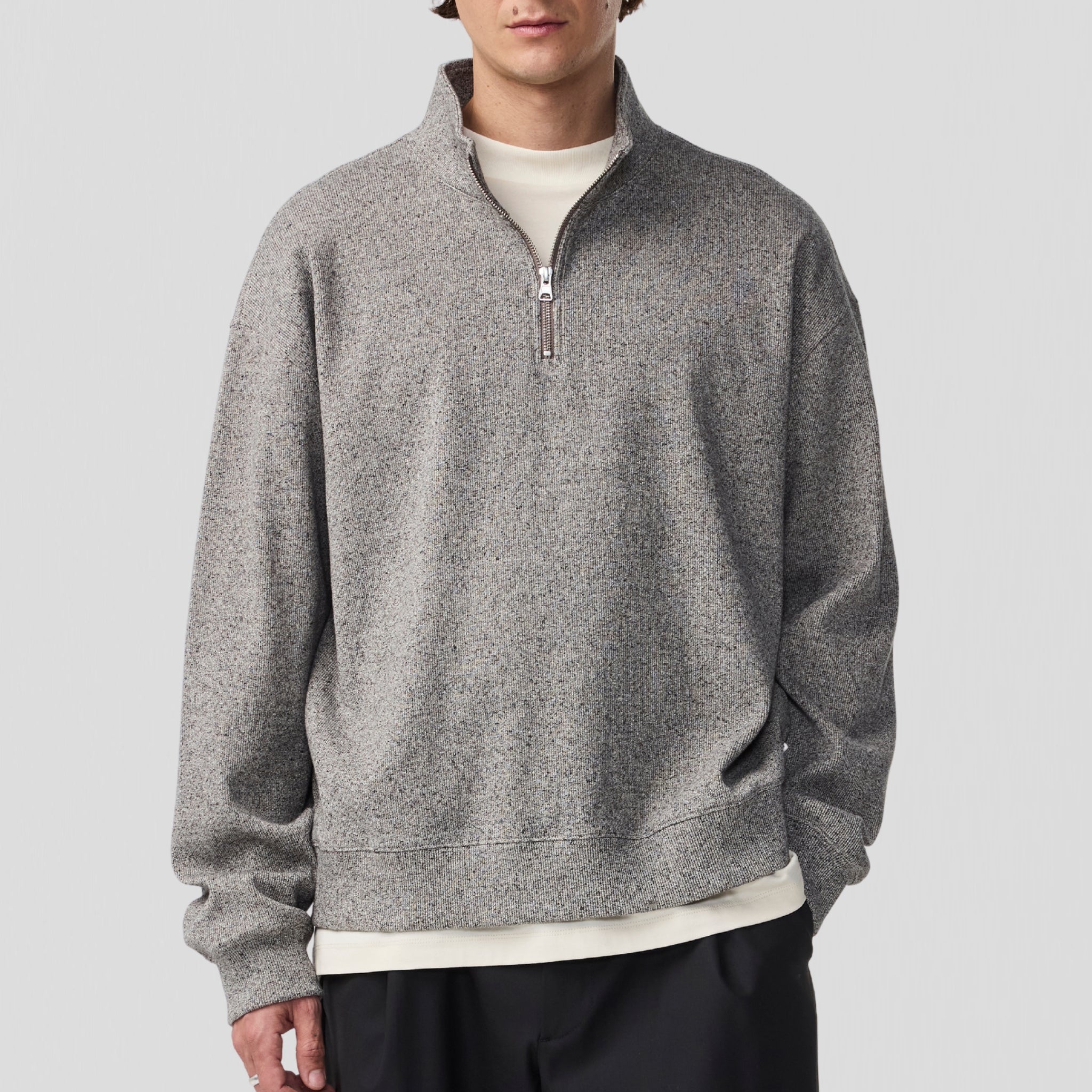 NN07 David Half Zip 30012 Sweatshirt Brown Multi