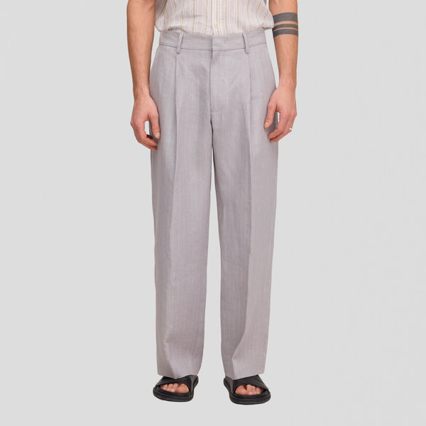 NN07 Kay 1455 Trousers Grey Stripe