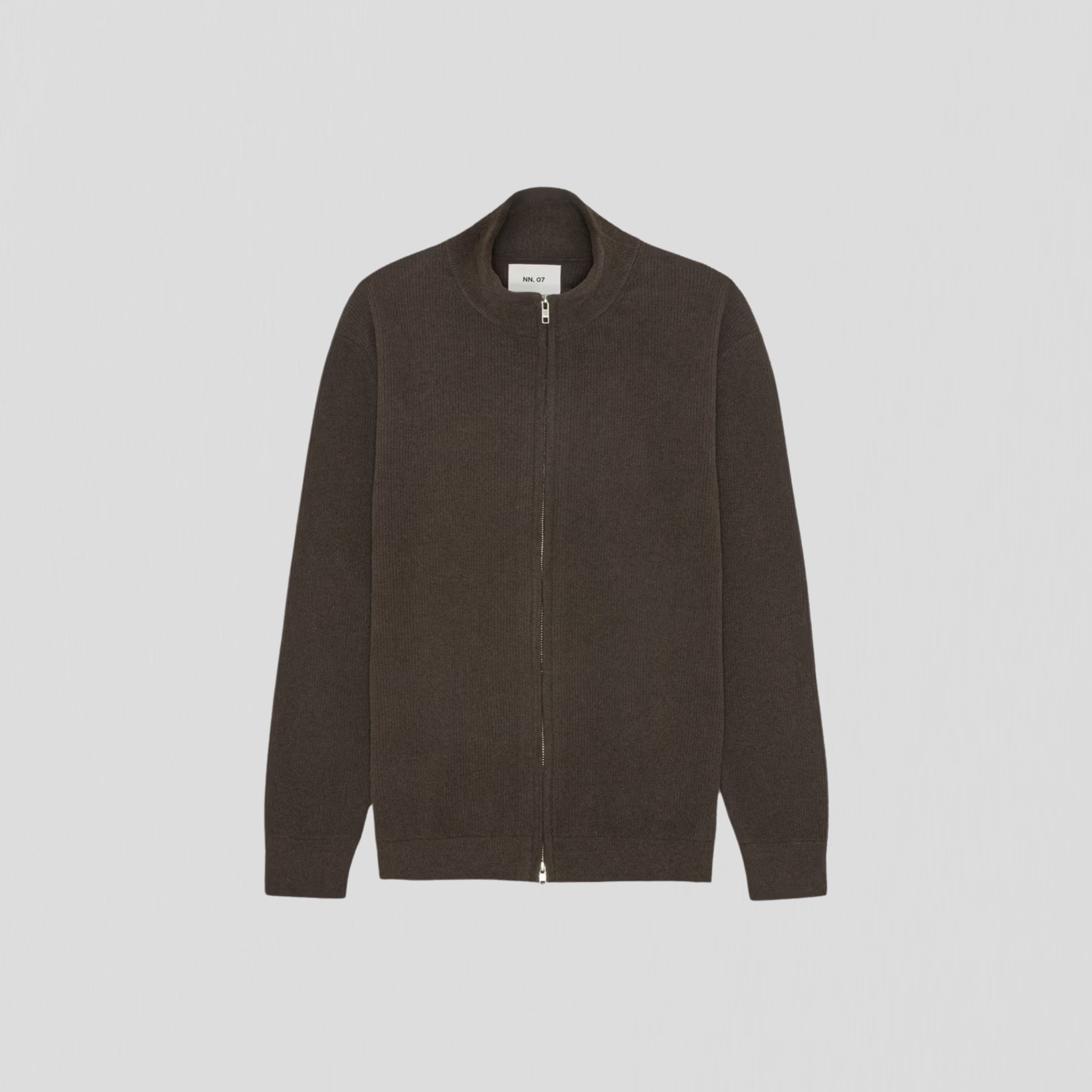 NN07 Danny Full Zip 6429 Sweater Dusky Port