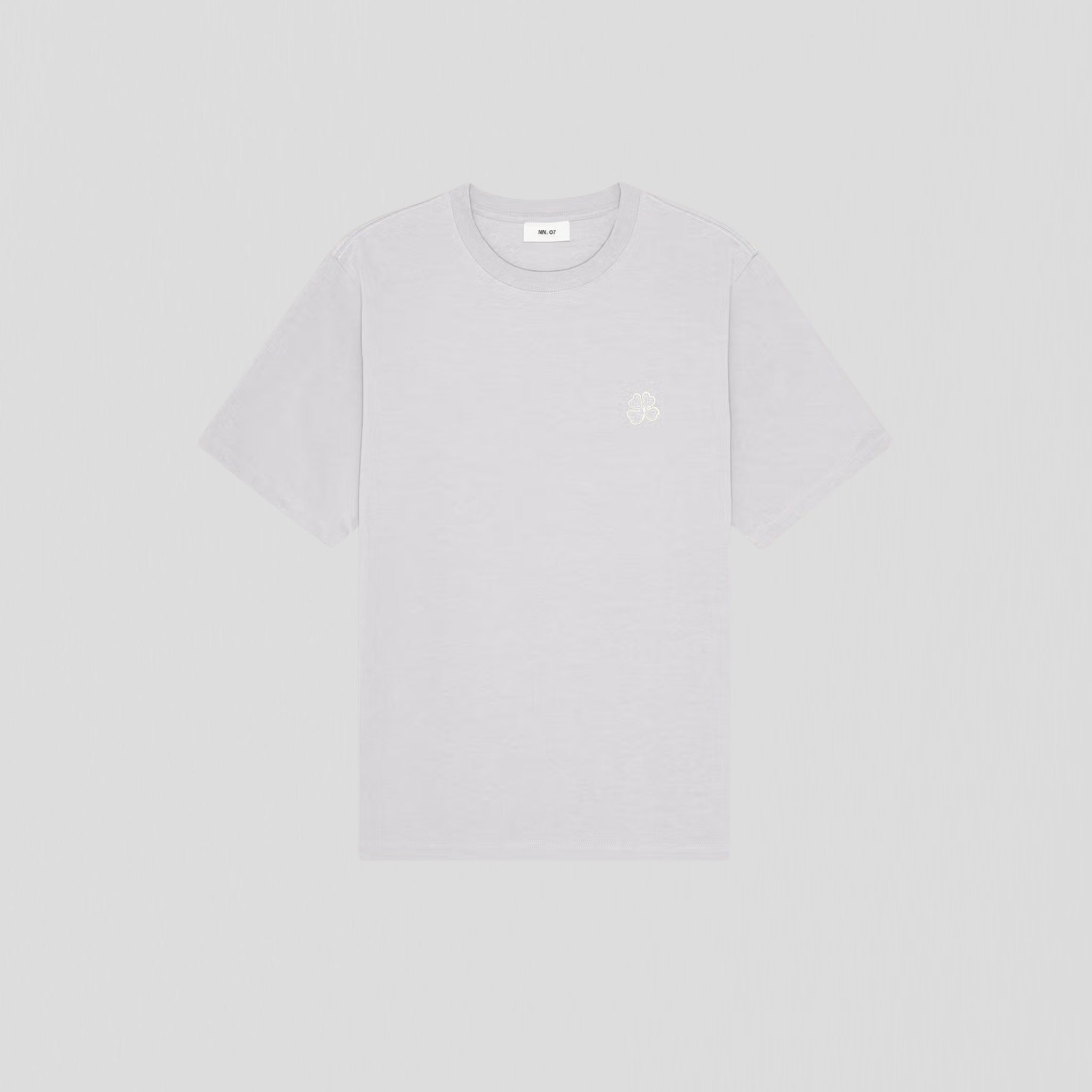 NN07 Jett SS Embro 30026 T-Shirt Grey Melange