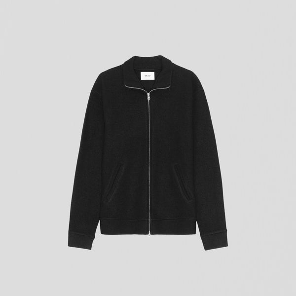 NN07 Boiled Full Zip 6398 Sweater Black