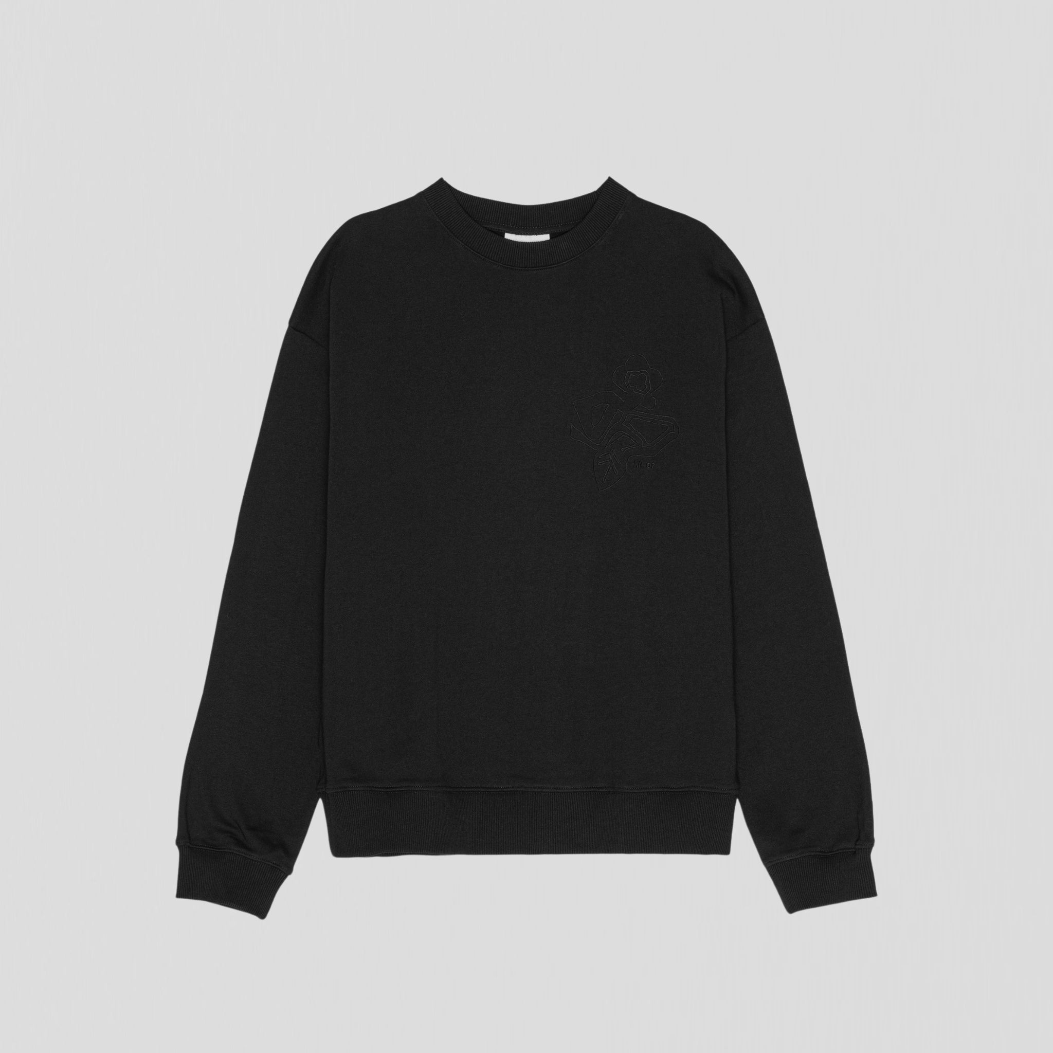 NN07 David Crew 3014 Sweatshirt Black