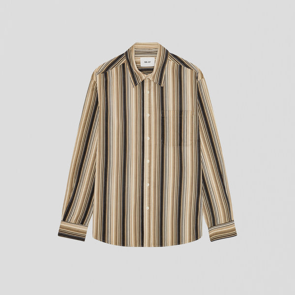 NN07 Deon 50008 Shirt Green Stripe