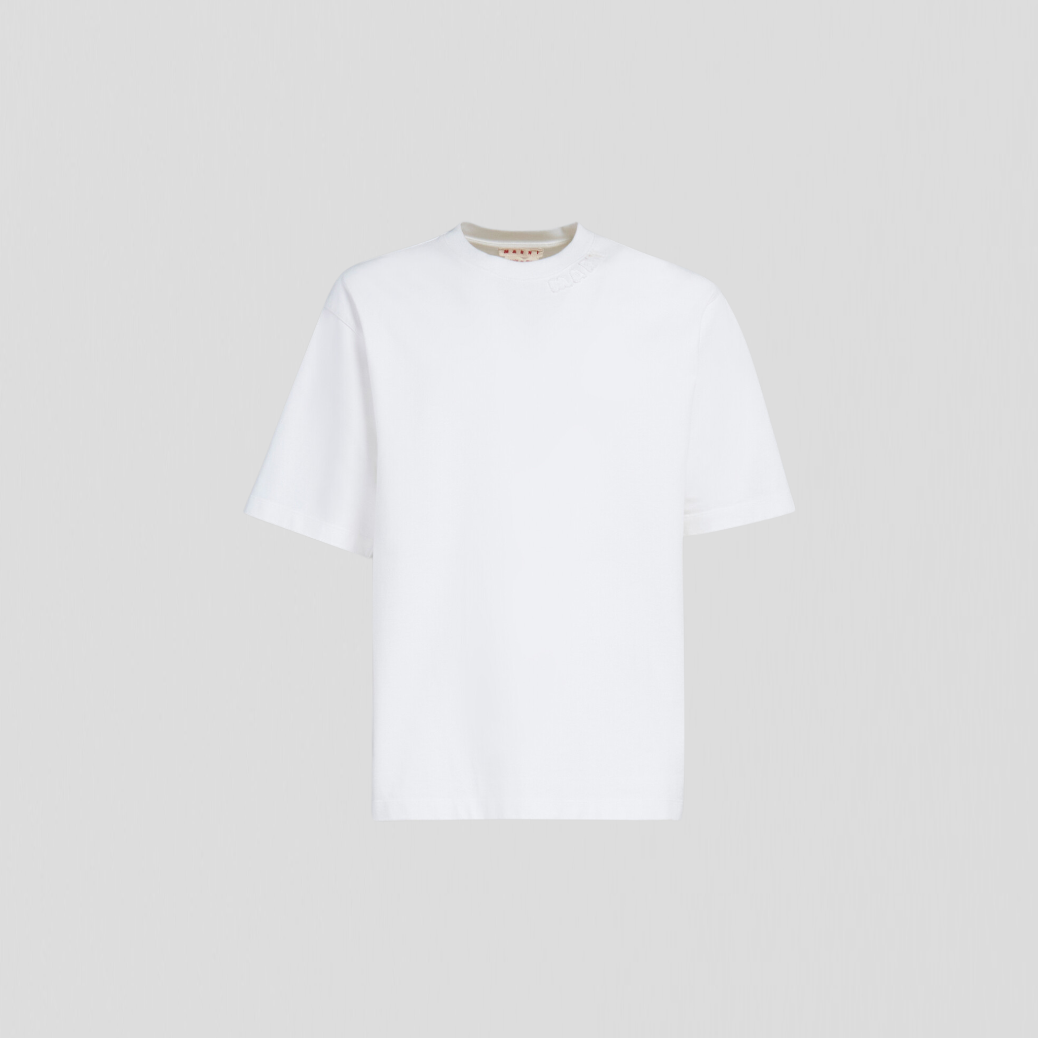 Marni Organic Compact Jersey T-Shirt Lily White