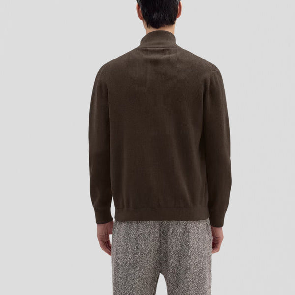 NN07 Danny Full Zip 6429 Sweater Dusky Port