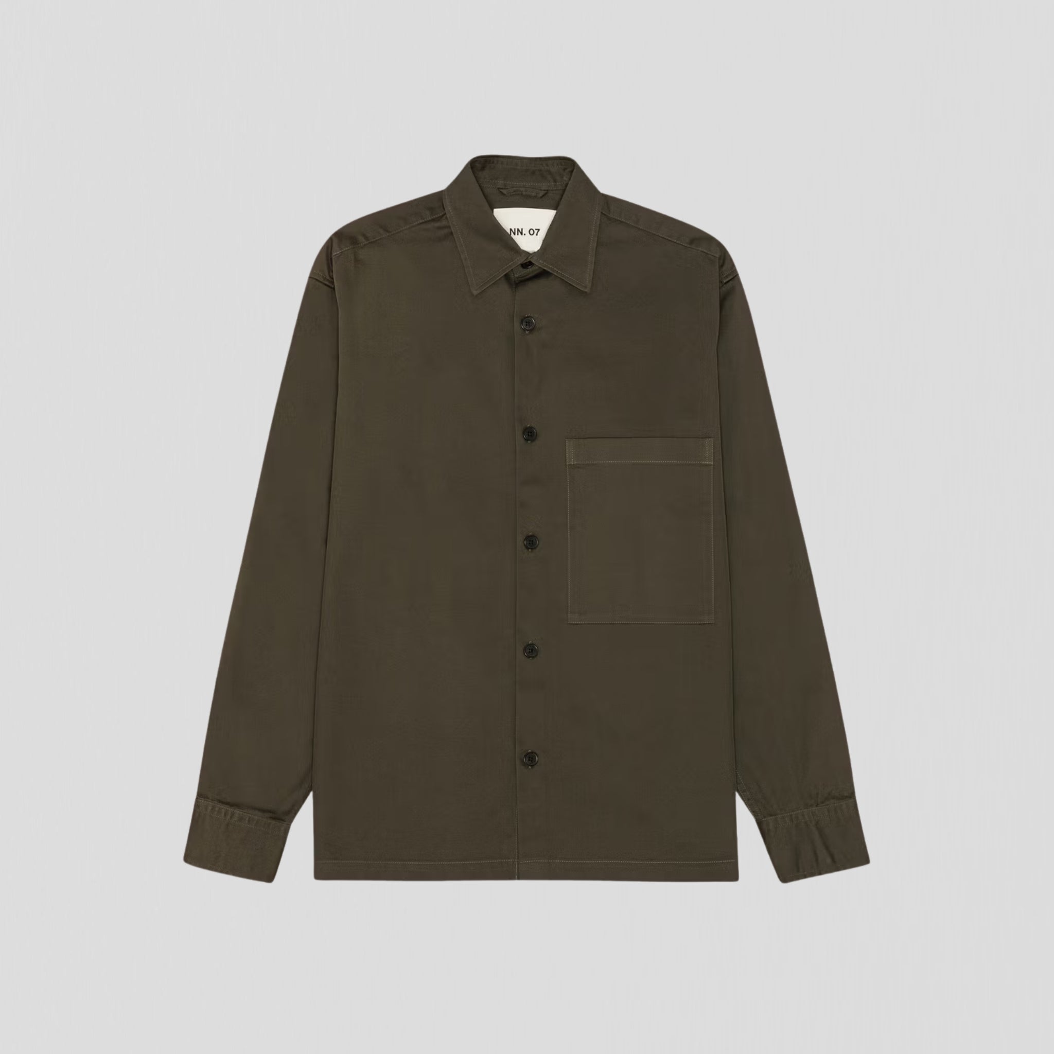 NN07 Freddy 10007 Shirt Dark Army