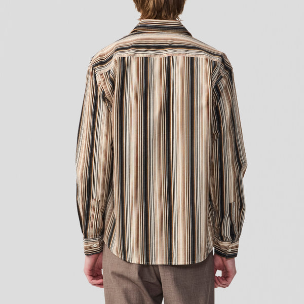 NN07 Deon 50008 Shirt Green Stripe