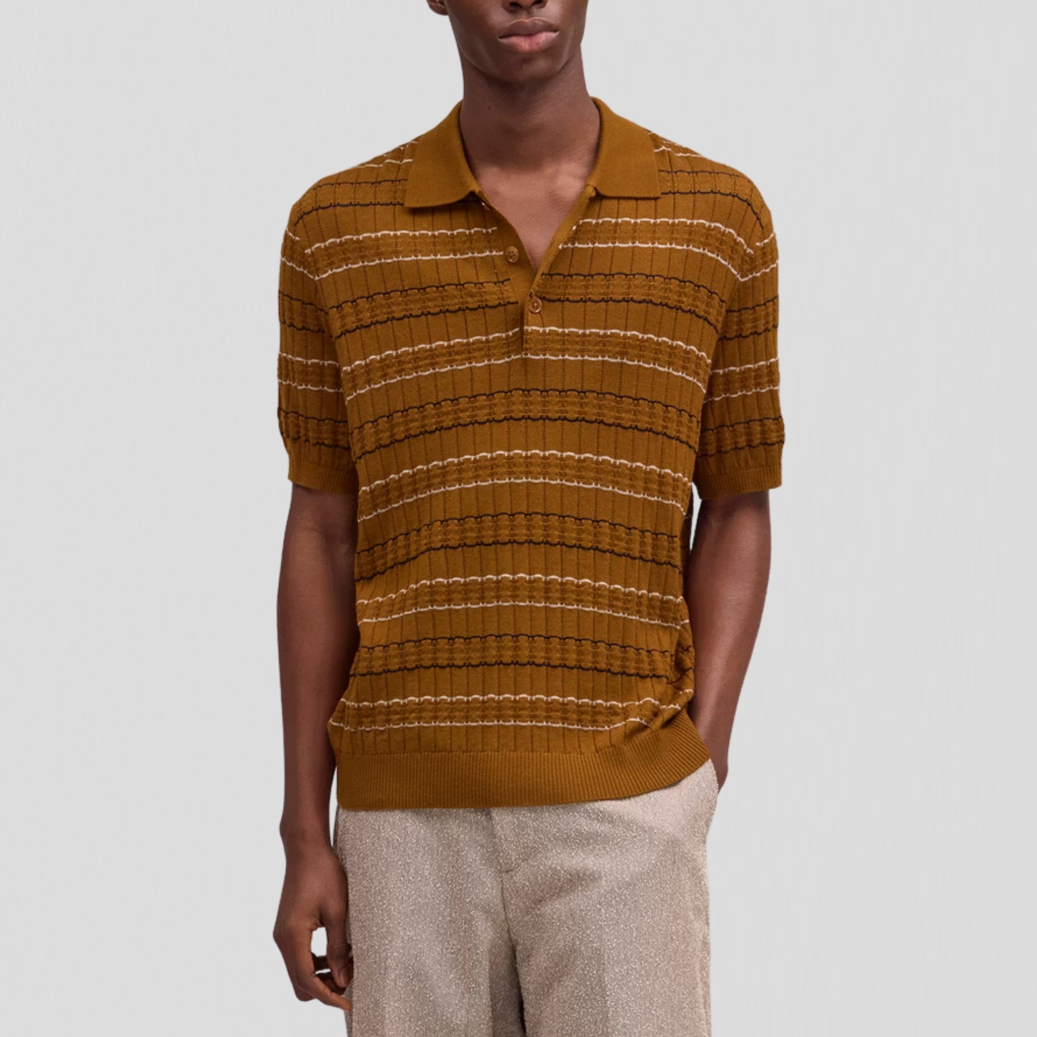 NN07 Alfie SS 6584 Polo Cinnamon