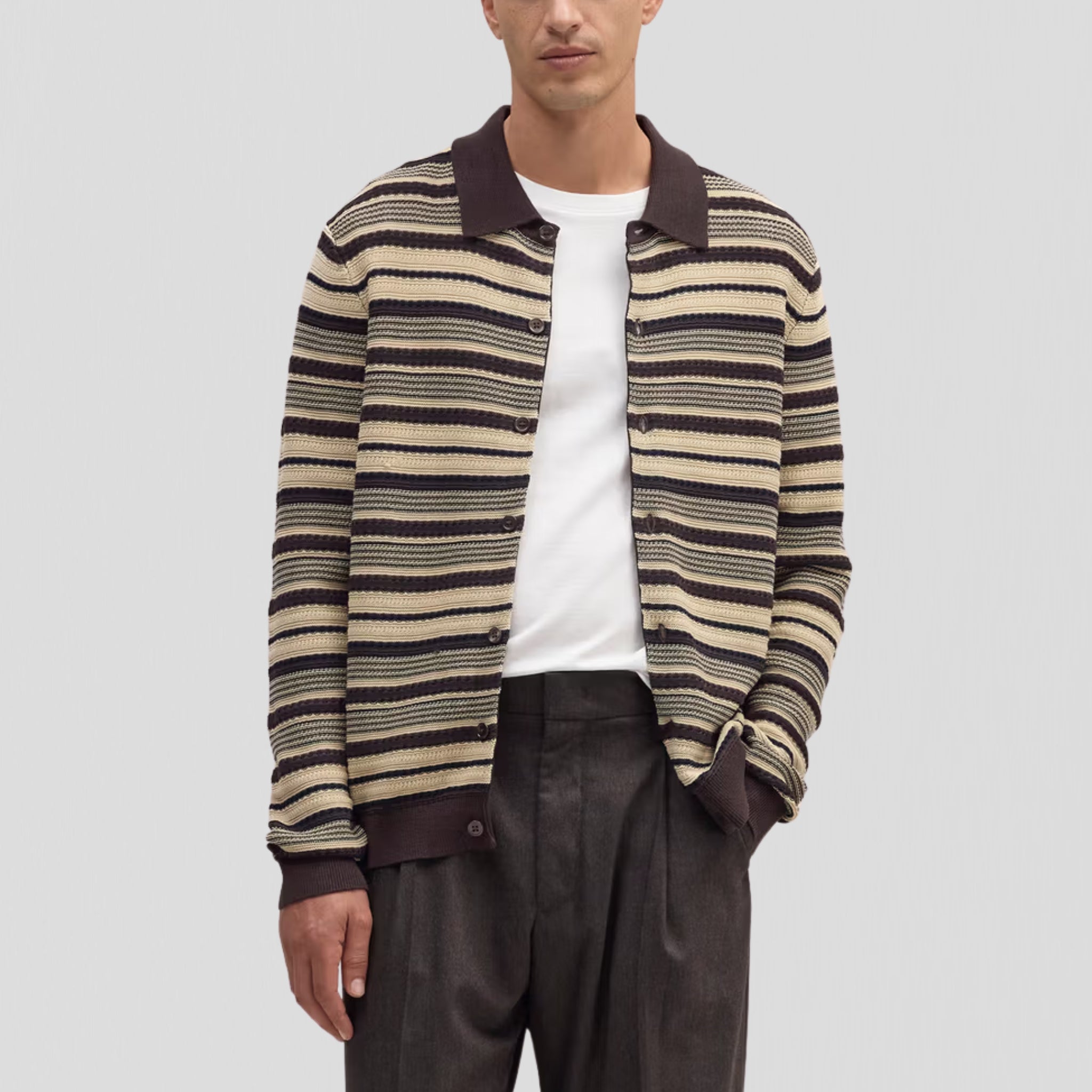 NN07 Nolan LS 60016 Poloshirt Dusky Port