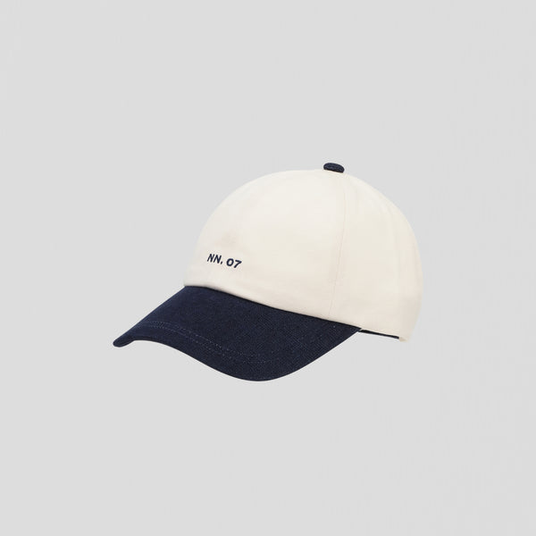 NN07 Logo Cap 9041 Raw Indigo