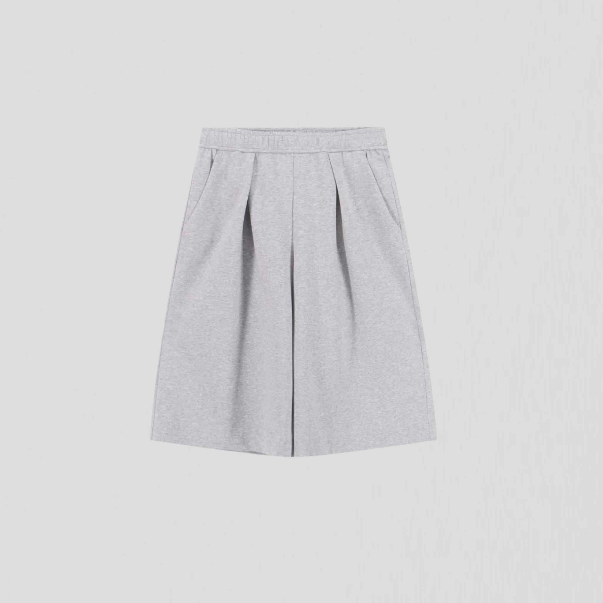 8PM Lipari Bermuda Trousers Light Grey Melange