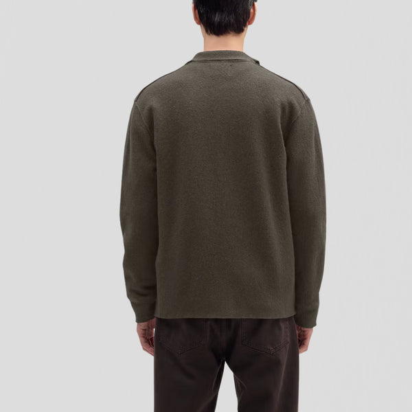 NN07 Jonas Full zip 6398 Sweater Dark Army