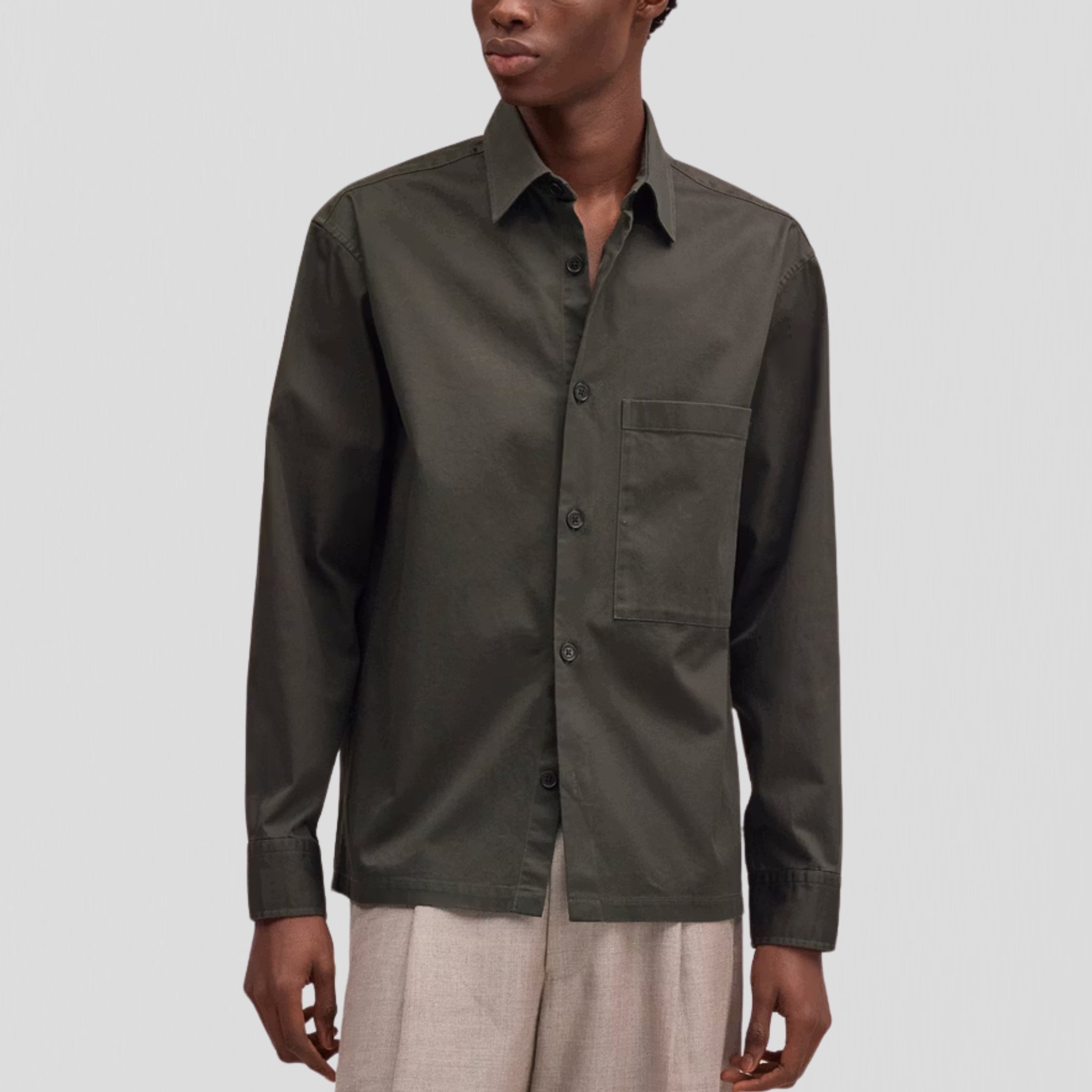 NN07 Freddy 10007 Shirt Dark Army