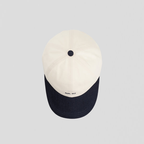 NN07 Logo Cap 9041 Raw Indigo