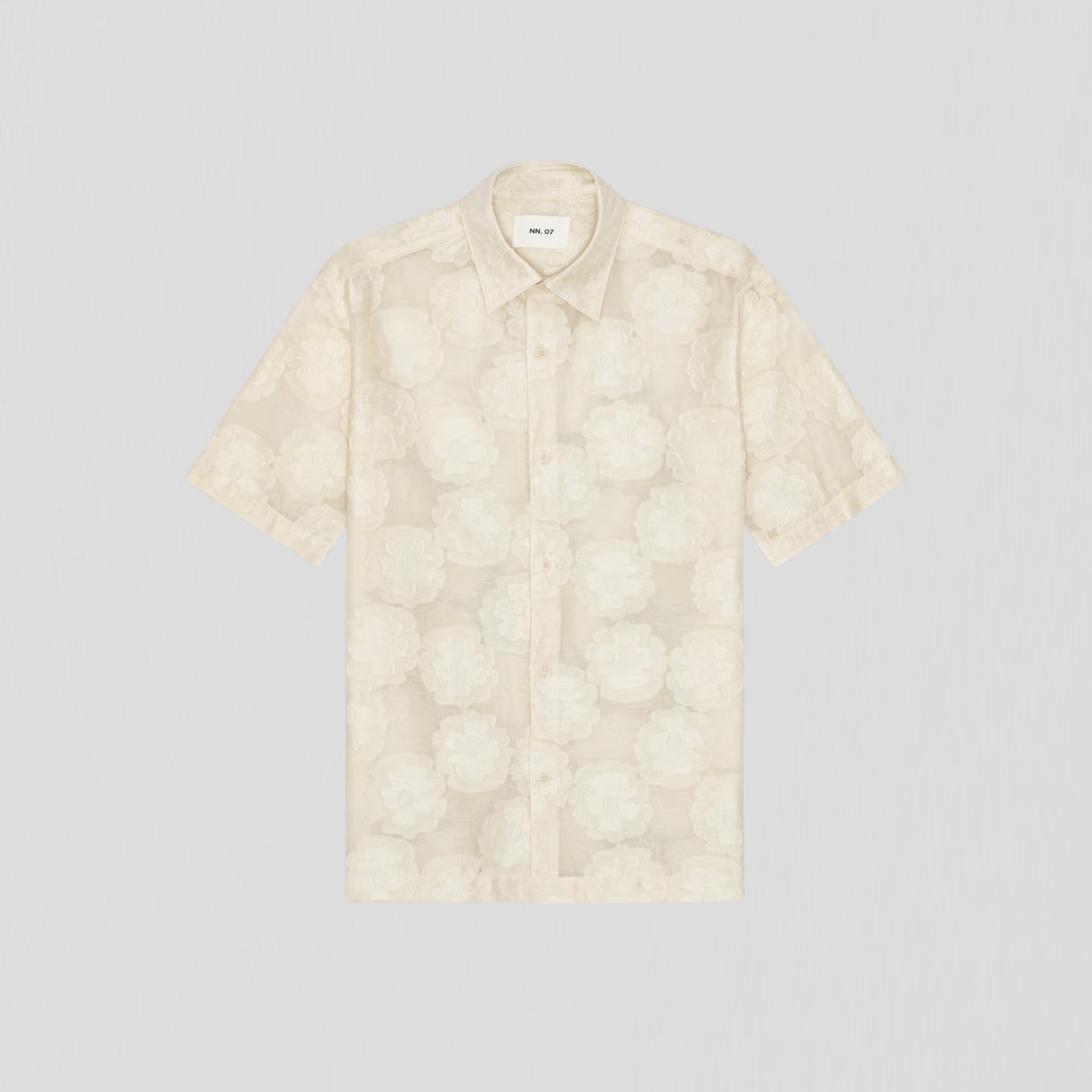 NN07 Freddy SS NO PKT 50045 Shirt Ivory