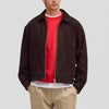 NN07 Petrus Suede 80030 Jacket Deep Truffle