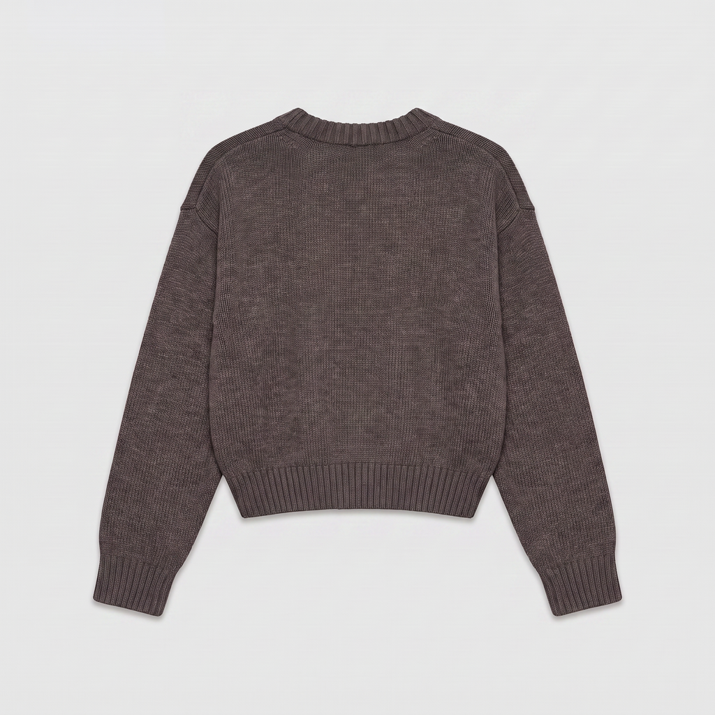 Rotate Crewneck Sweater Cocoa Brown