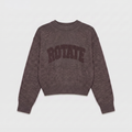 Rotate Crewneck Sweater Cocoa Brown