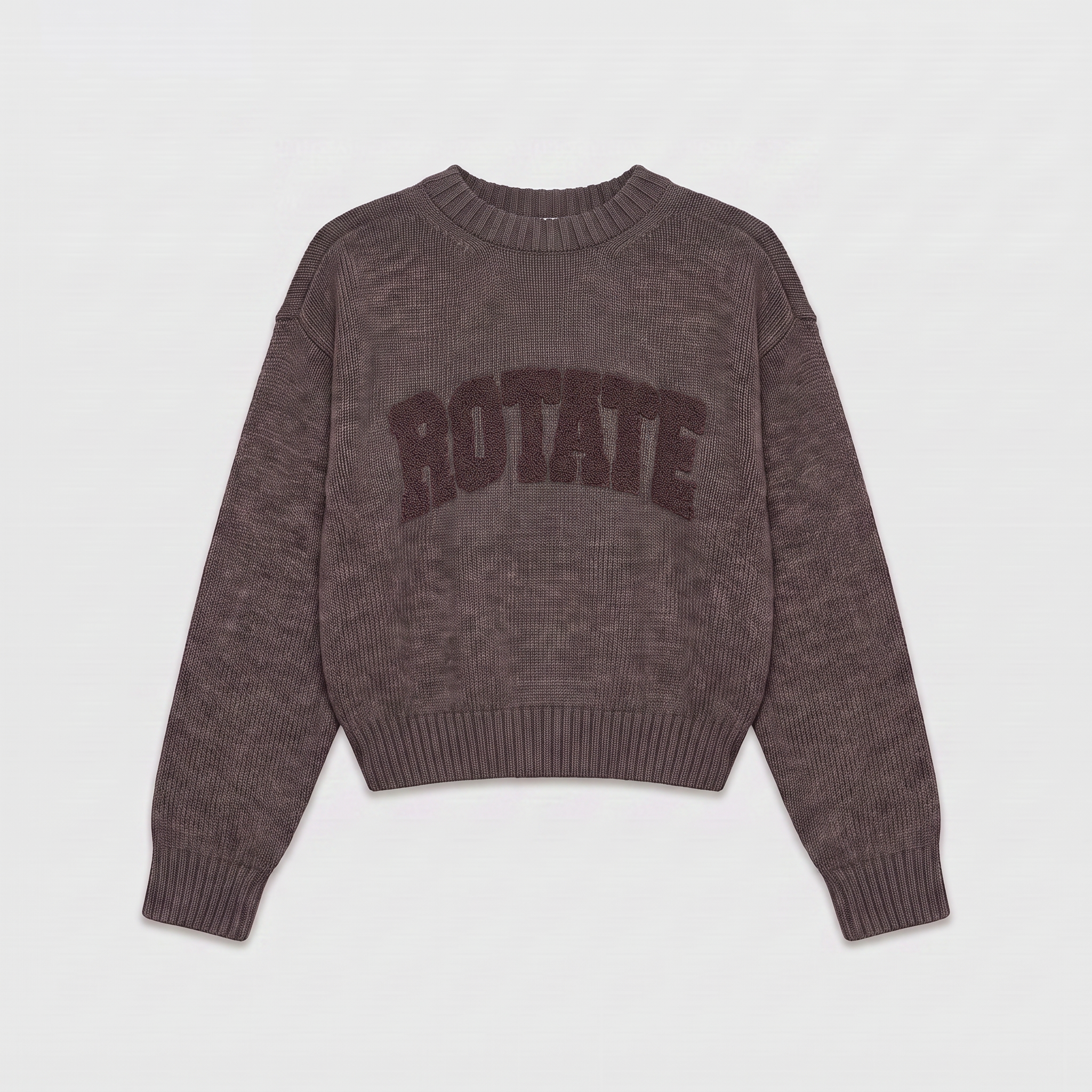 Rotate Crewneck Sweater Cocoa Brown