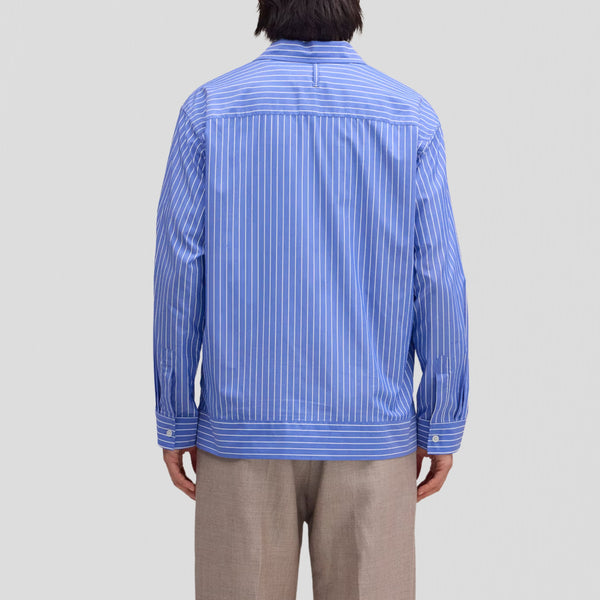 NN07 Reed 5322 Shirt Aqua Stripe