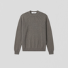 Golden Goose Journey M’s Regular Knit Crew Neck With Logo Light Taupe