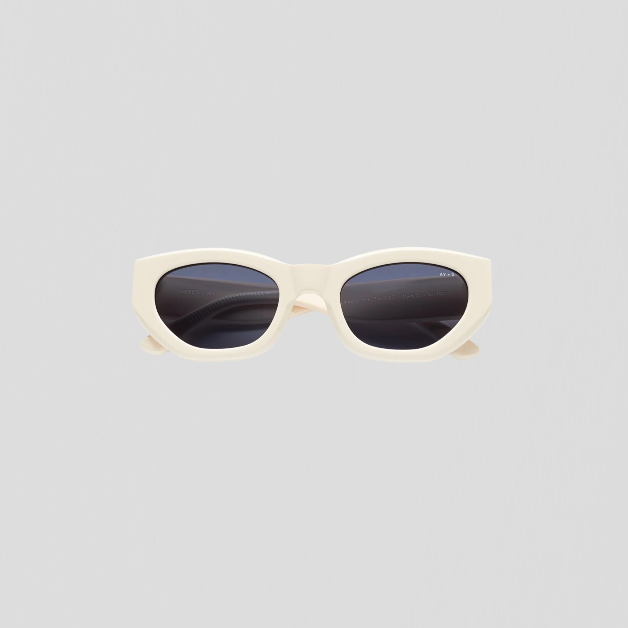 James Ay Blaze Sunglasses Solid Ivory