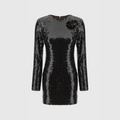 Rotate Sequins Mini Flower Dress Molé