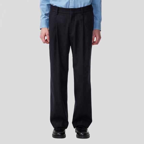 NN07 Kay 1630 Trousers Navy Stripe