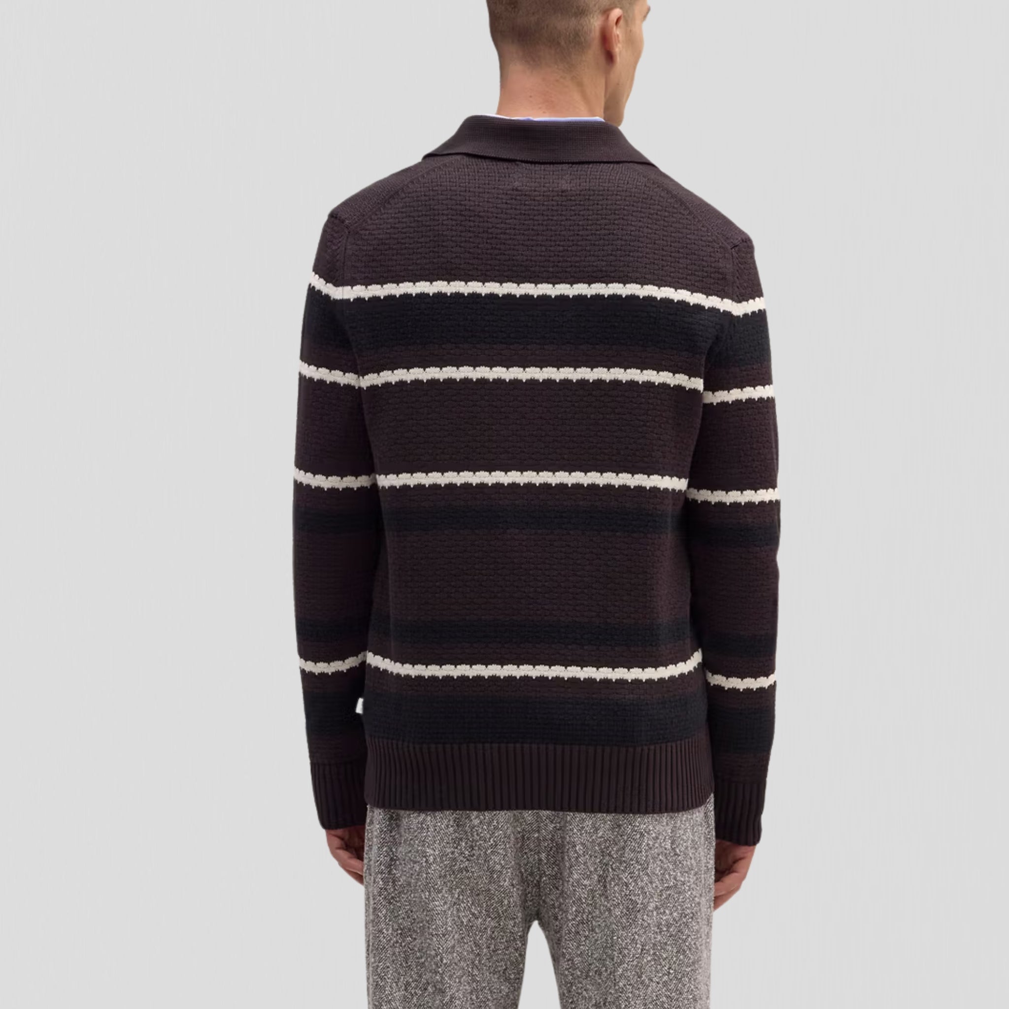 NN07 Alfie LS 60019 Poloshirt Dusky Port