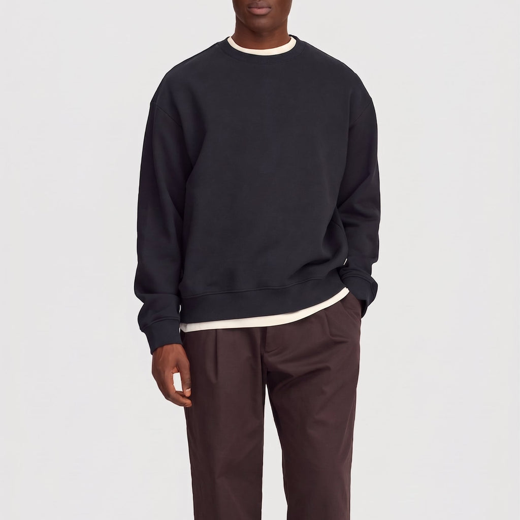 NN07 David Crew 3014 Sweater Black