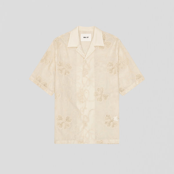 NN07 Ben SS 50049 Shirt Ivory