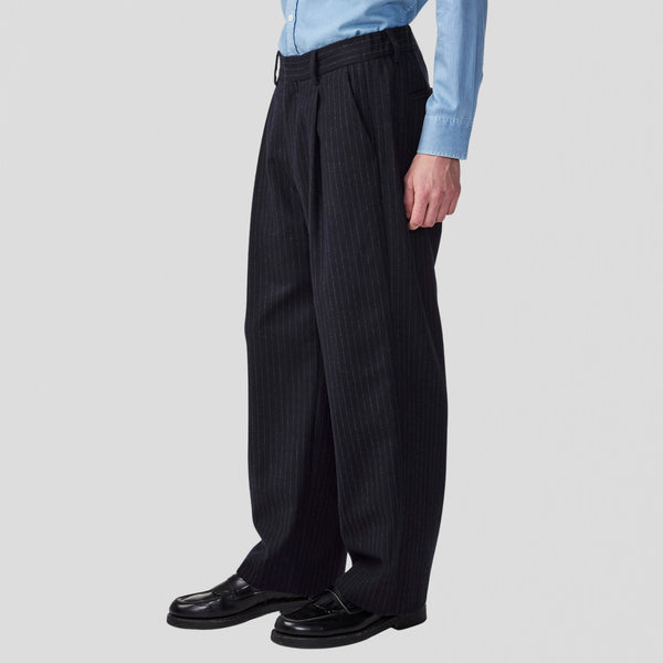 NN07 Kay 1630 Trousers Navy Stripe