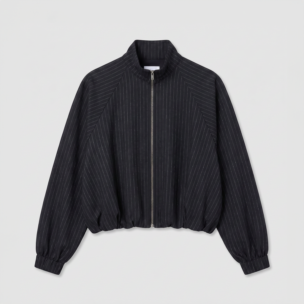8PM Heather-A Bomber Jacket Black