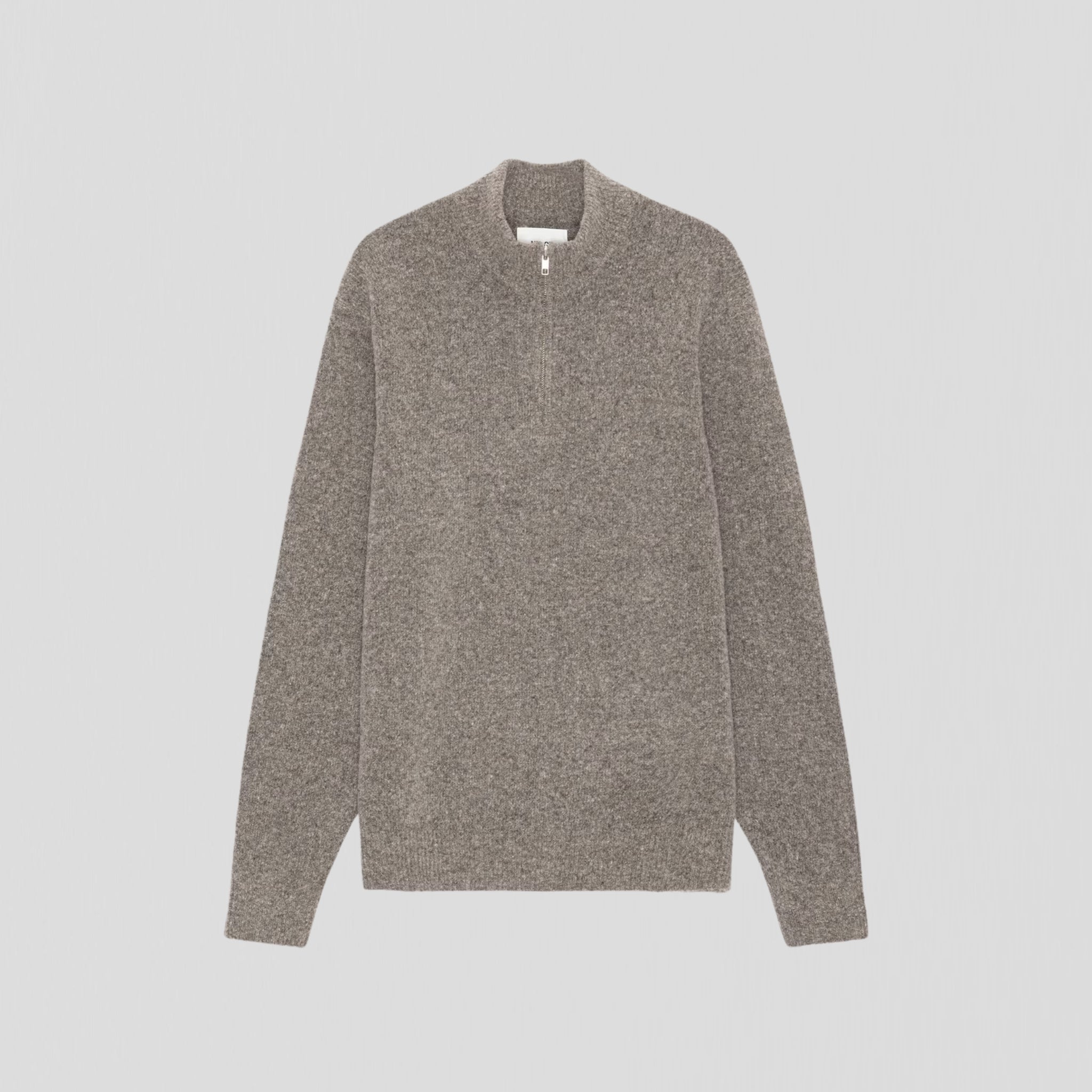 NN07 John Half Zip 6683 Sweater Mable Husk