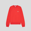 NN07 David Crew EMB 3014 Sweatshirt Chili Glow