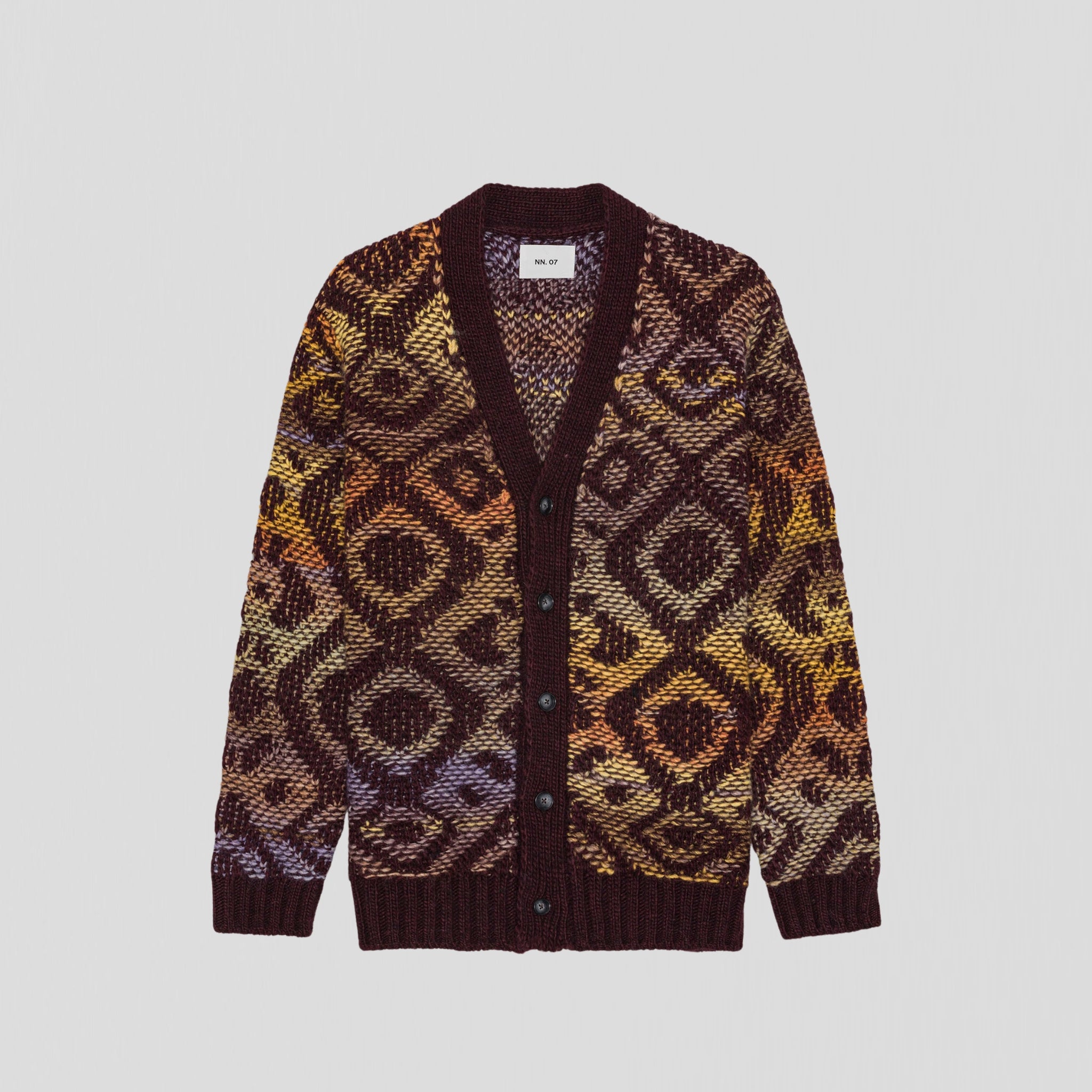 NN07 Viggo 60023 Cardigan Wine Red