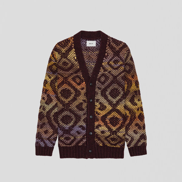 NN07 Viggo 60023 Cardigan Wine Red