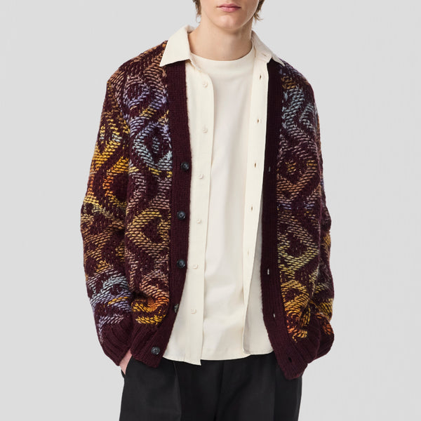NN07 Viggo 60023 Cardigan Wine Red
