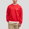 NN07 David Crew EMB 3014 Sweatshirt Chili Glow