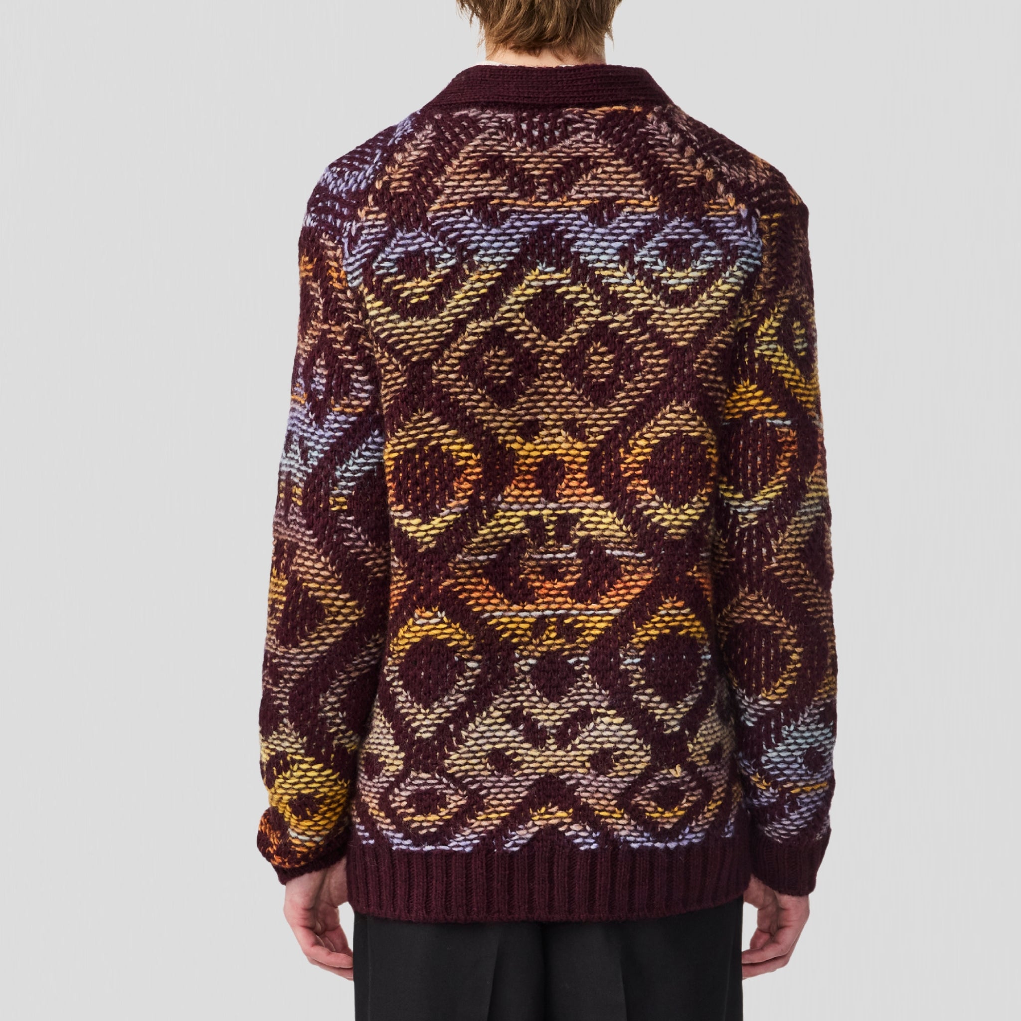 NN07 Viggo 60023 Cardigan Wine Red